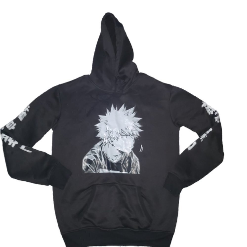 Unisex Anime My Hero Academia Harajuku Bakugou Katsuki Manga Sweatshirts || XS